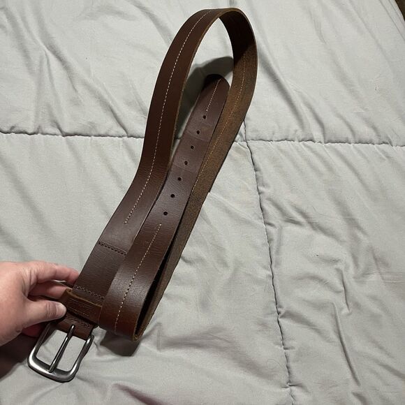 Levi Strauss & Co. Signature Men’s Leather Belt Size XL42 Brown - Picture 8 of 8